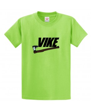 Vike Unisex Classic Funny Kids and Adults T-Shirt 